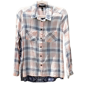 Derek‎ Heart Striped Western Buttonup Shirt Medium